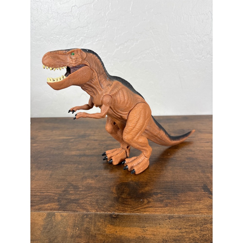 Tyrannosaurus Rex T-Rex Dinosaur Action Figure Orange Black Textured Toy